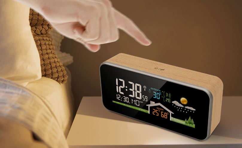 Station météo et enceinte Bluetooth Nasa WSP1700 avec radio-réveil Bois -  Radio-réveil