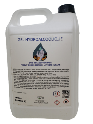 Vidagel Gel Hydroalcoolique 5 L